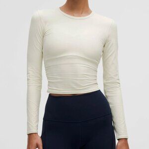 Lululemon All It Takes Back-Twist Ribbed Long-Sleeve Shirt Bone 4